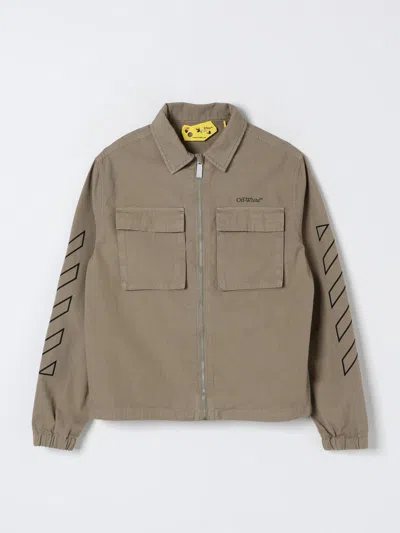 Off-white Coat  Kids Kids Color Green