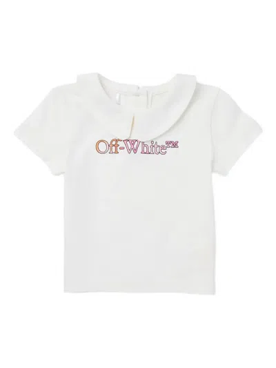 OFF-WHITE COLLAR SHORT-SLEEVE TOP