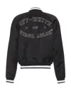 OFF-WHITE COLLEGE SATEEN SOUVENIR JACKET