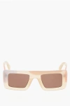 Off-white Color Block Seattle Rectangular Sunglasses In Brown