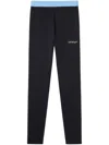 Off-white Colour-block Leggings In Black