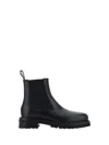 Off-white Off White Combat Ankle Boots In Black Blac