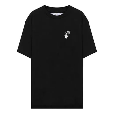 Off-white Comfort Loose Crewneck Short Sleeve Unisex Black