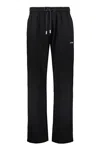 Off-white Long Comfortable Black Pants With Pockets In Black
