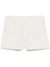 Off-white Elastic Waist Shorts