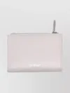 Off-white Compact Bifold Zipped Purse Quote Dust