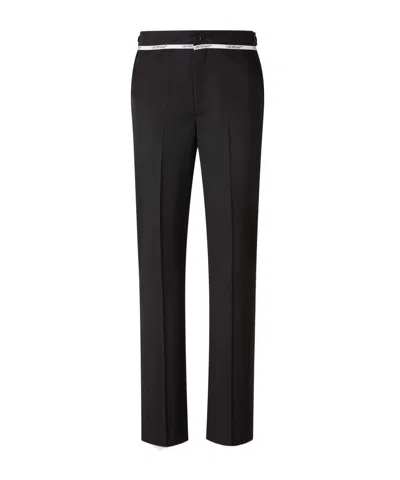 Off-white Contemporary Design Bermudas In Black