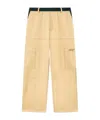 Off-white Off White Men `stitch Cotgab` Straight Cargo Pants In Nude