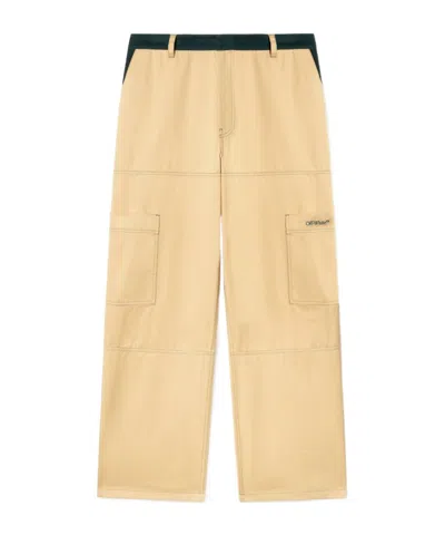 OFF-WHITE OFF-WHITE LOGO EMBROIDERED CARGO PANTS