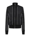 Off-white Jacket High Collar Contrast Piping In Black