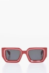 Off-white Contrasting Detailed Francisco Rectangular Sunglasses In Pink