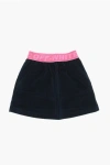 Off-white Corduroy Skirt With Logoed Elastic Band