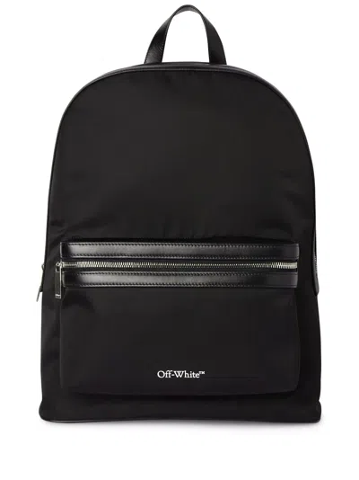 Off-white Core Round Logo-print Backpack In Black