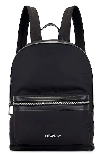 Off-white Core Round Nylon Backpack In Black