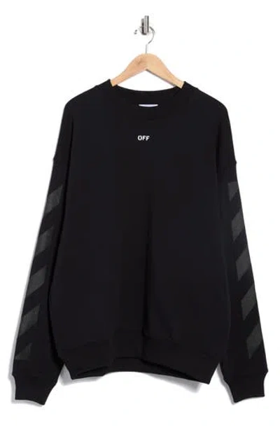 Off-white Cornely Diagonal Skate Graphic Sweatshirt In Black