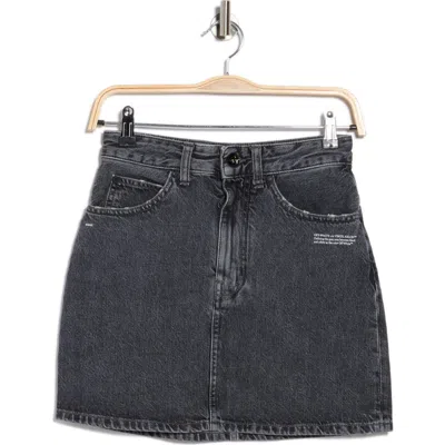 Off-white Corporate Miniskirt In Gray