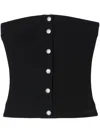 Off-white Corset-style Top In Black