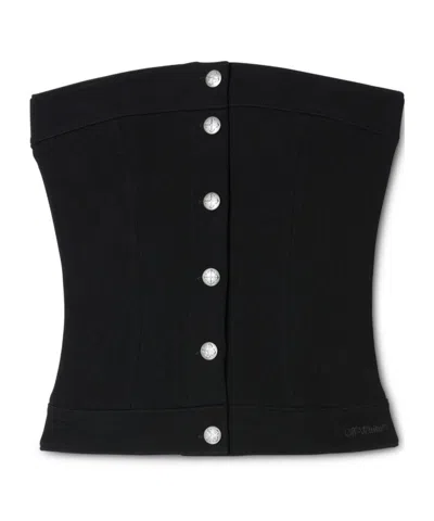 Off-white Corset-style Top In Black