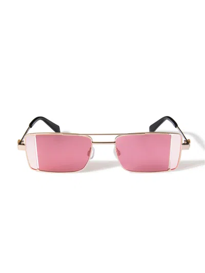 Off-white Cortez Sunglasses In Gold