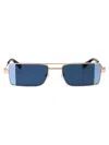 Off-white Gold Cortez Sunglasses In Gold Blue