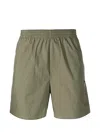 Off-white Arrow Outline Track Shorts In Green