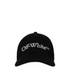 Off-white Logo Cotton Baseball Cap In Black