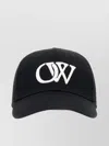Off-white Cotton Baseball Cap Curved Visor