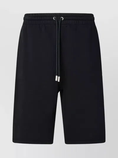 Off-white Cotton Bermuda Shorts Drawstring Waist In Blue