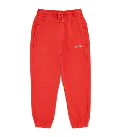 OFF-WHITE COTTON BOOKISH SWEATPANTS (4-12 YEARS)