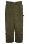 Off-white Off White Men Cargo Pants In Cotton In Four Leaf