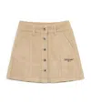 Off-white Cotton Corduroy Skirt In Brown