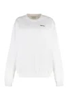 Off-white Cotton Crew-neck Sweatshirt In White