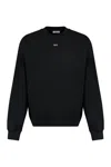 Off-white Cotton Crew-neck Sweatshirt In Black