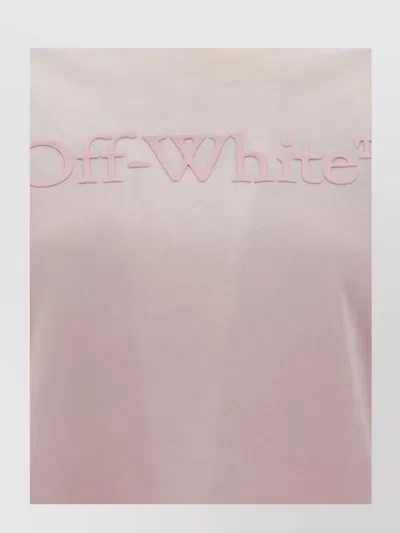 Off-white Cotton Crew Neck T-shirt