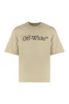 Off-white Cotton Crew-neck T-shirt In Neutral