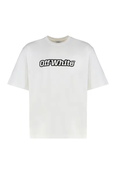 Off-white Cotton Crew-neck T-shirt In Multi