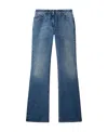 Off-white Off White Womens Slim Flared 5pkt Pant In Blue
