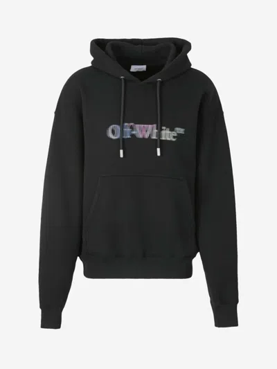 Off-white Cotton Logo Sweatshirt In Black