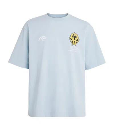 Off-white Offline Team Skate Tee Celestial Blue