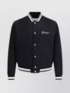 Off-white College Satin Souvenir Bomber Jacket