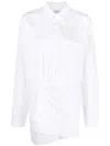 Off-white Off White Cotton Shirt Dress