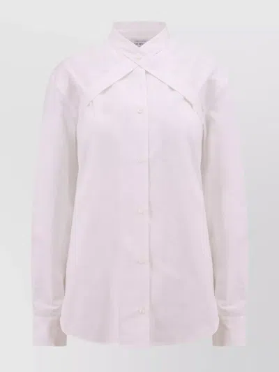 Off-white Cotton Shirt Straps Metal Buckle