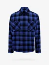 Off-white Cotton Shirt With Check Motif
