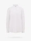 Off-white Off White Women Cotton Shirt With Straps And Metal Buckle