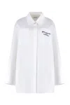 Off-white Women's Cotton Shirtdress | Size 42 | Owdg009s25fab001 Color 0110 In White