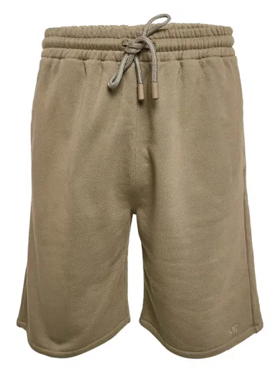 Pre-owned Off-white Cotton Shorts In Green