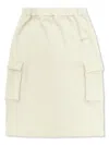 Off-white Cotton Skirt In White