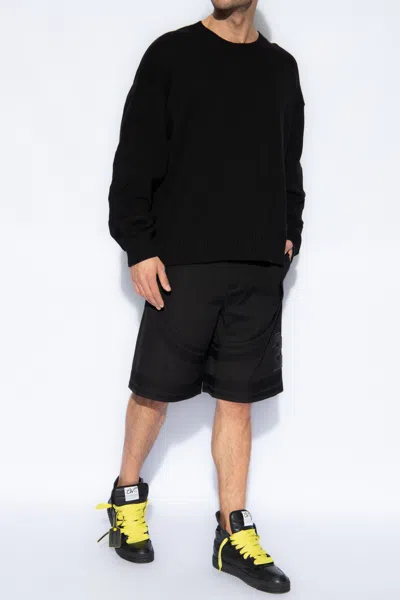 Off-white Cotton Sweater In Black