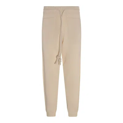 Off-white Cotton Sweatpants In Beige