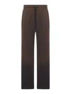 Off-white Cotton Sweatpants With A Degraded Effect In Multi